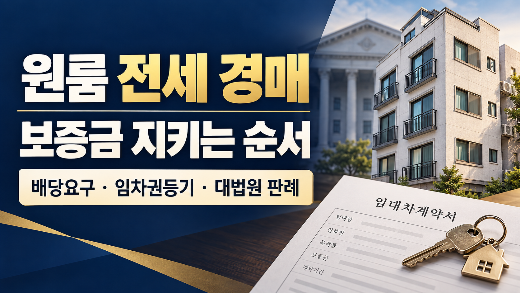 원룸 전세 경매 보증금 보호 안내